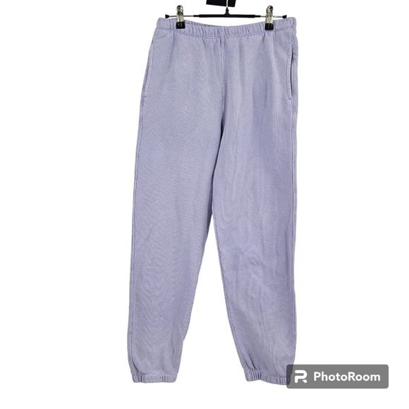 Re/Done x Hanes Sweatpants Purple 80s Elastic Waist Pull On Lounge Pants Size XS - Picture 2 of 8